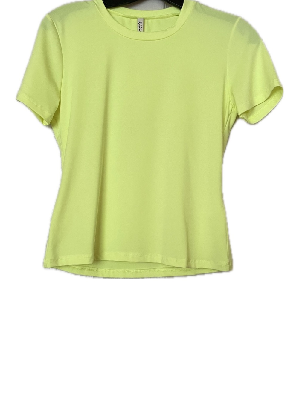 Crewneck Short Sleeve Tee in Neon Yellow/Lime